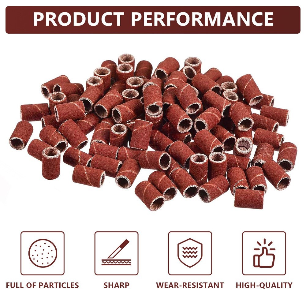 Aluminum Oxide Sanding Drum Kit 384PCS 6Grits For Dremel Woodworking Tools Boxed