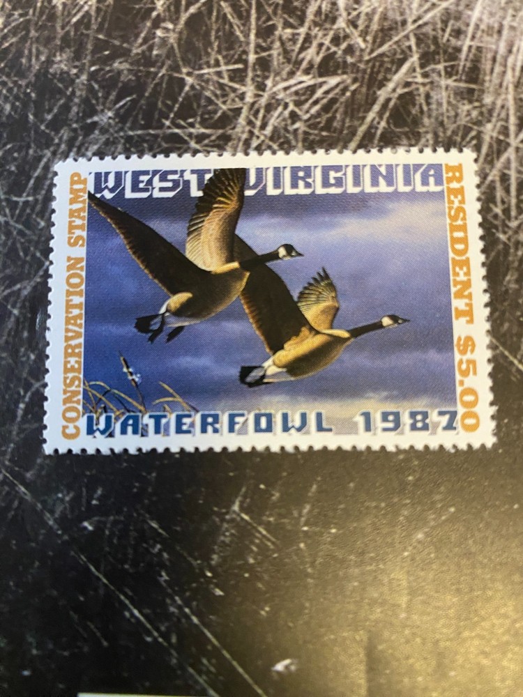 1987 West Virginia State Duck Stamp,