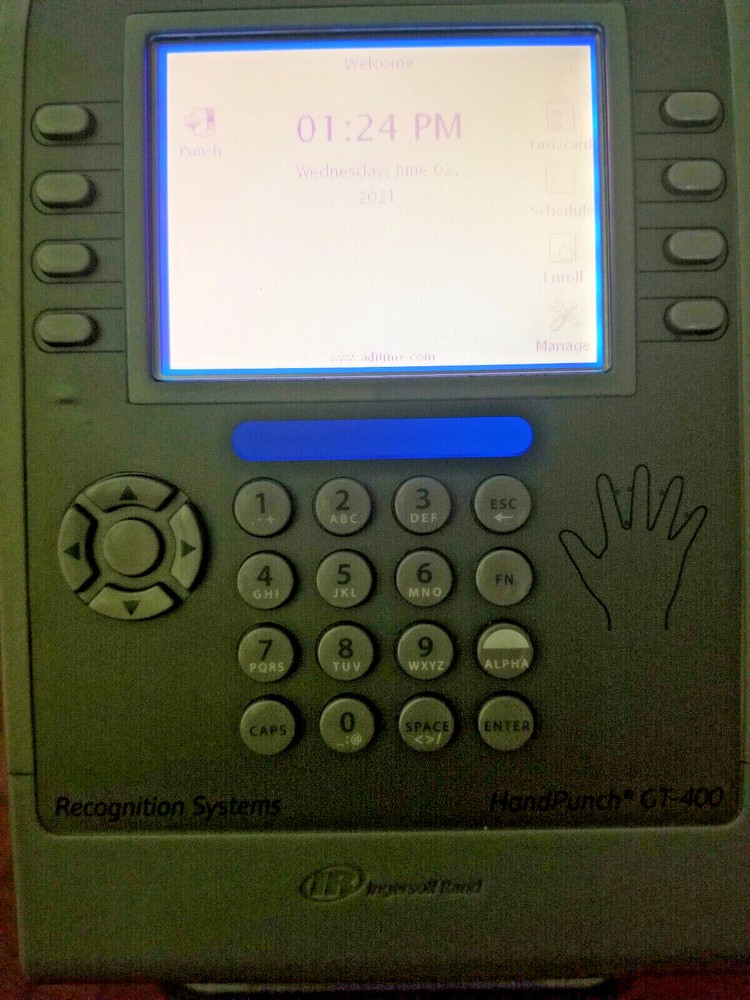 Ingersoll Rand GT-400 Recognition System HandPunch