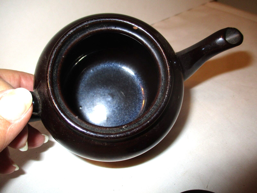 Brown Pottery Tea Pot, 1 cup?