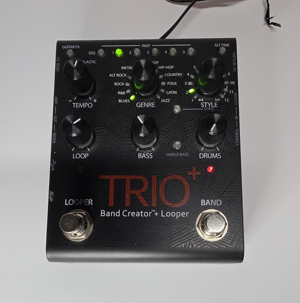 DigiTech Trio+ Plus Band Creator and Looper Guitar Effects Excellent Condition