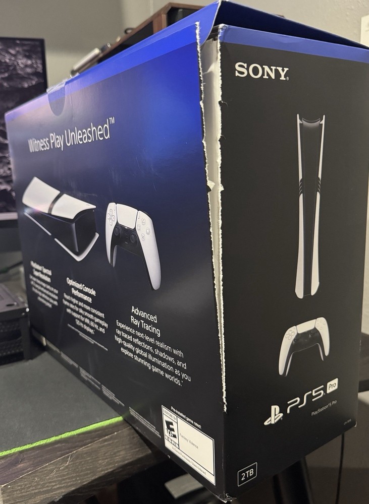 PlayStation 5 Pro Console With Disc Drive And Controller