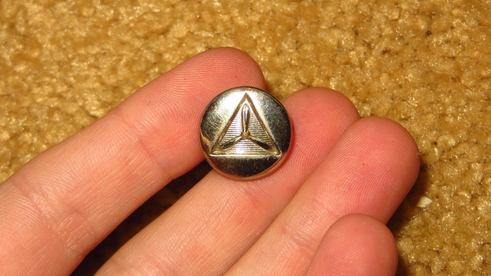 US Civil Air Patrol CAP Small Uniform Button Silver