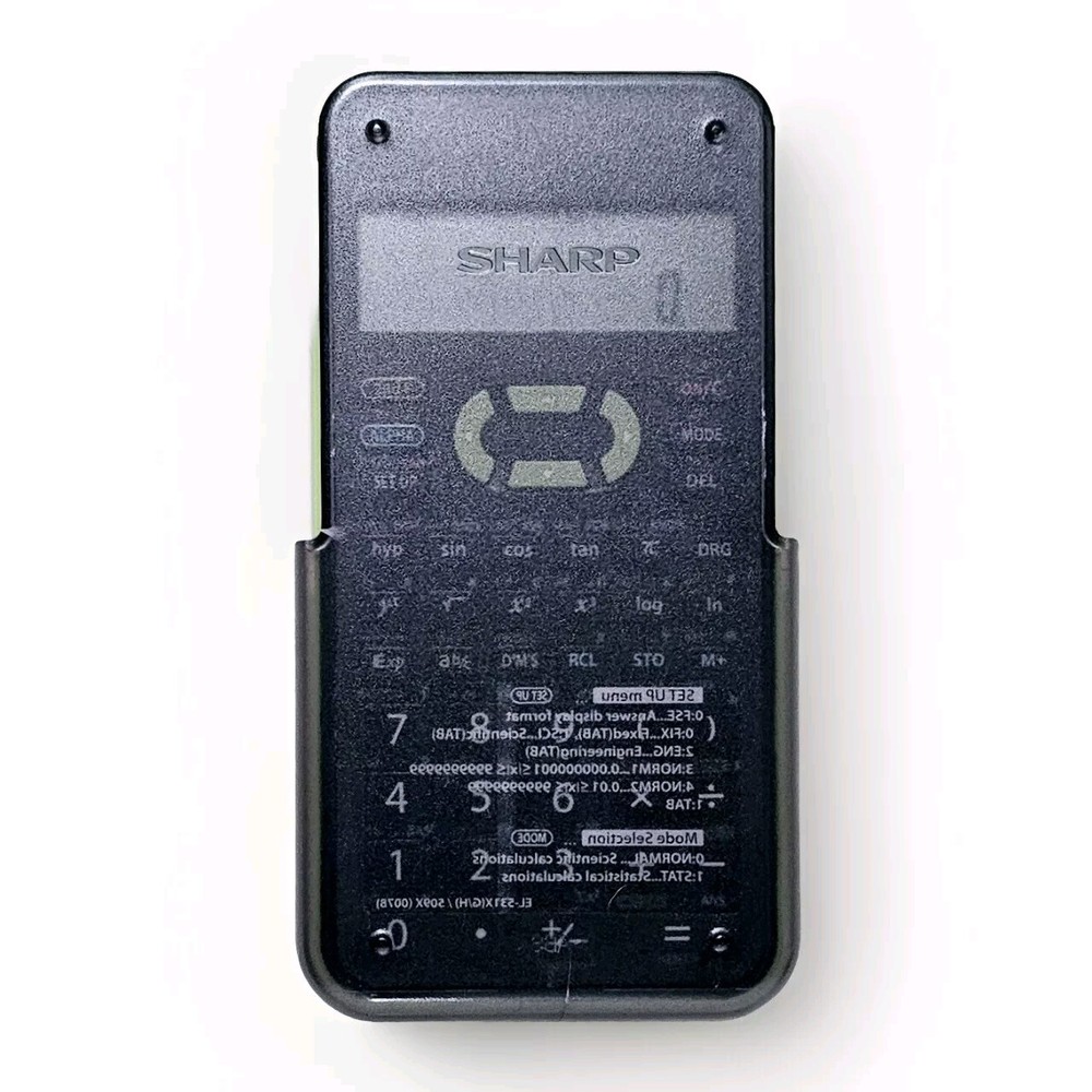 Sharp Advanced D.A.L. EL-531X Scientific Advanced Calculator Tested-With Battery