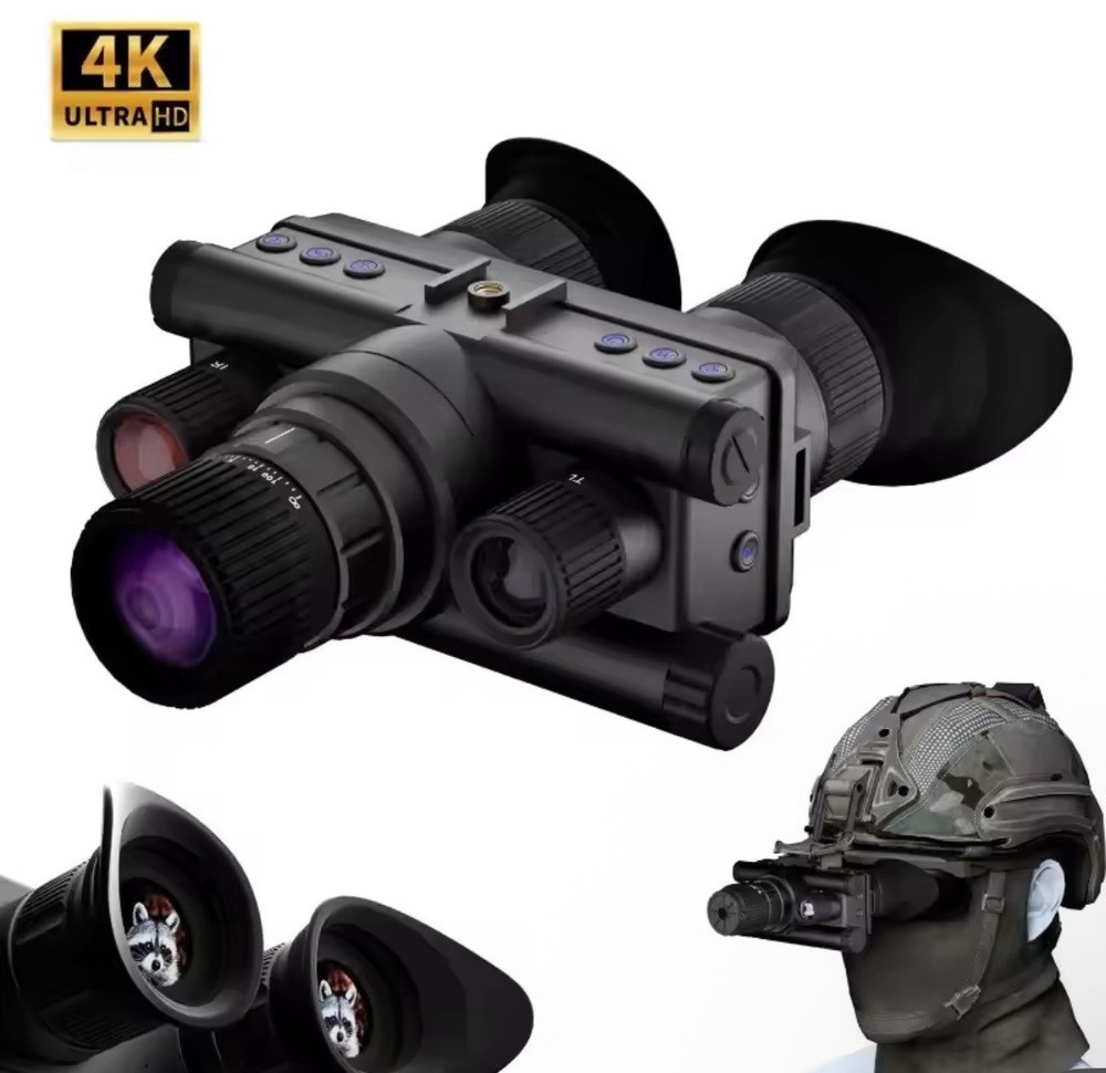 Night Vision Goggles with Head Mounted 4K Infrared Night Vision Binoculars