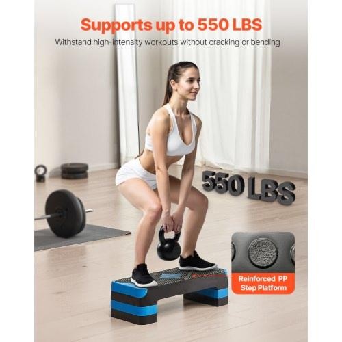 Aerobic Exercise Step Platform 28Inch Workout Aerobic Stepper Height