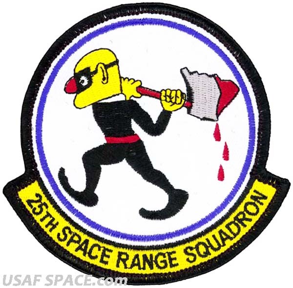 USAF 25th SPACE RANGE SQUADRON -Schriever AFB, CO- ORIGINAL AIR FORCE VEL PATCH