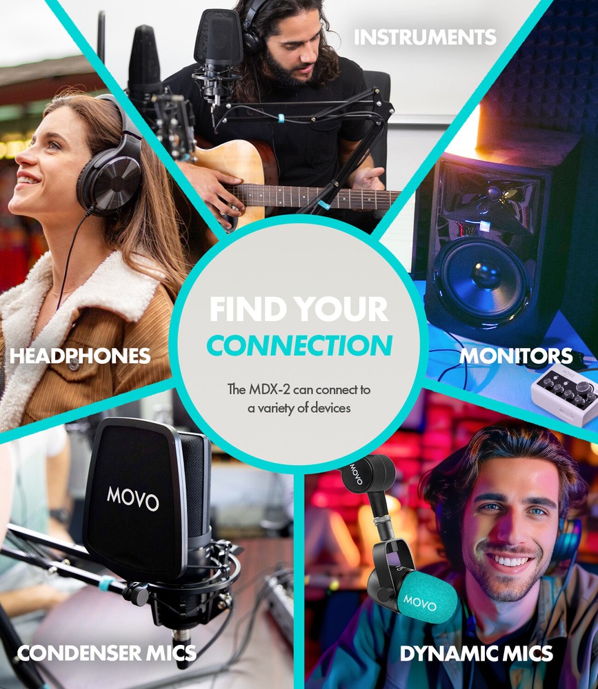 Movo MDX-2 Dual Channel Portable Audio Interface