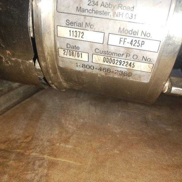 ADMIX DYNA SHEAR FF-425P HIGH SHEAR MIXER