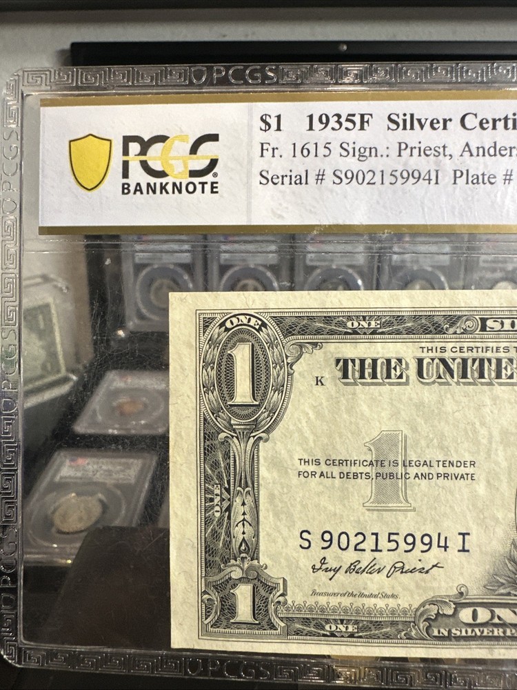 Fr.1615 1935F $1 Silver Certificate, PCGS 64 CHOICE UNC