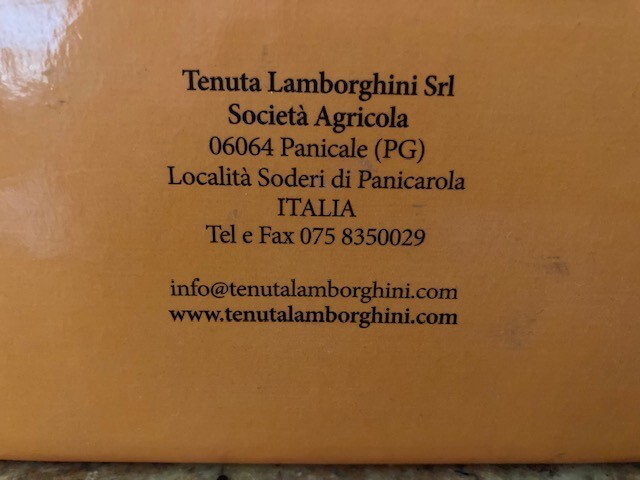 LAMBORGHINI orange gift/storage box 16.5"x4"x15.75"