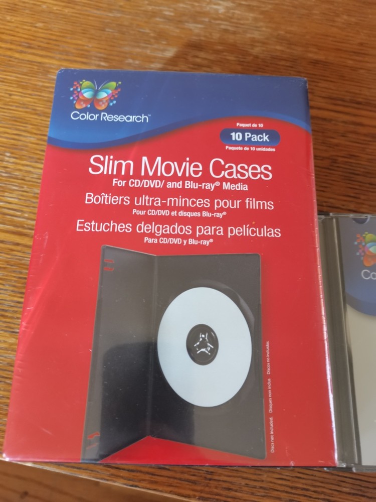 Various DVD/CD Movie cases 10 Pack
