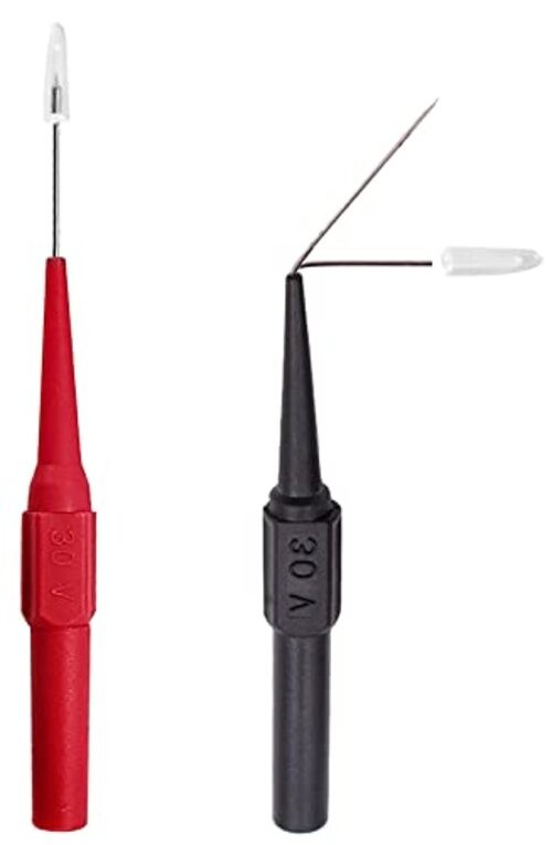 Extra-Thin Multimeter Test Leads, 0.7mm Probes, Back Probe Kit, Circuit 2