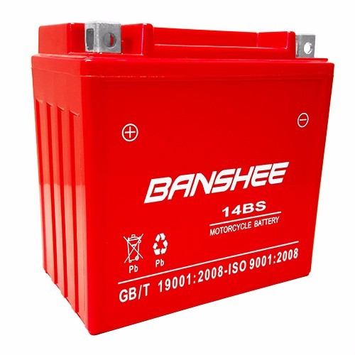 Banshee YTX14-BS High Performance AGM Powersport Battery