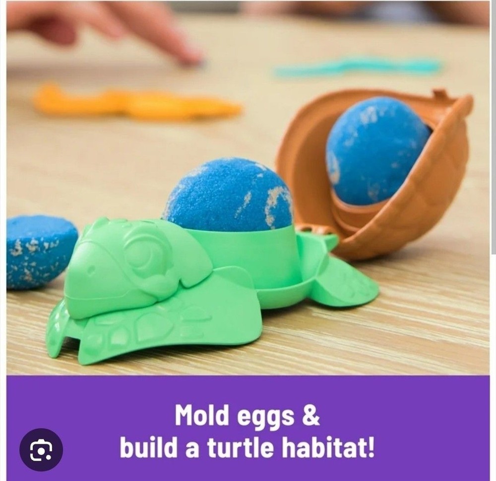 Kinetic Sand Project Planet Turtle Beach Set