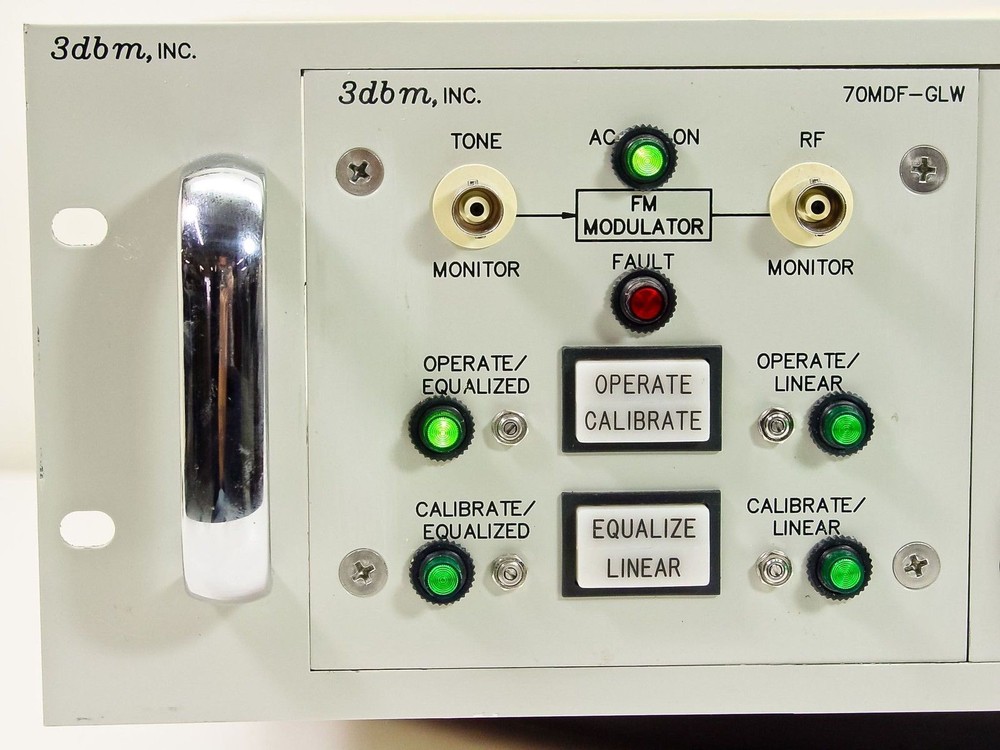3dbm 70MDF-DAT-GLW Dual-Channel RF Satcom Signal Modulator - 19" Chassis