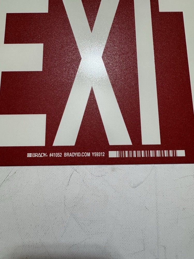 Brady Part: 41052 | Exit Sign