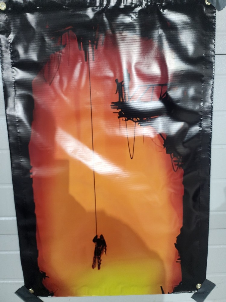 Terminator 2 Ending Lowered Terminated Vinyl Banner