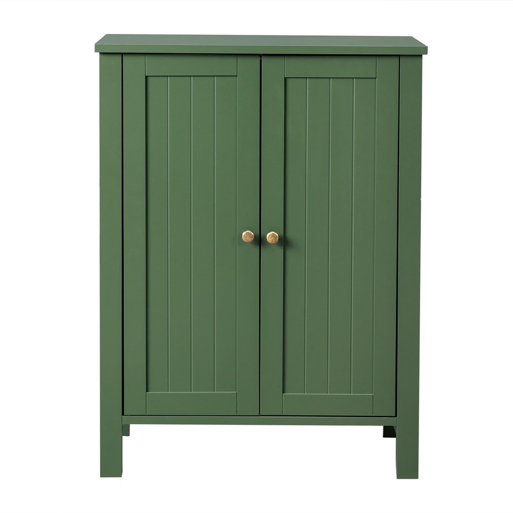 Forest Green MDF Painted with Vertical Stripes, 60*30*80cm