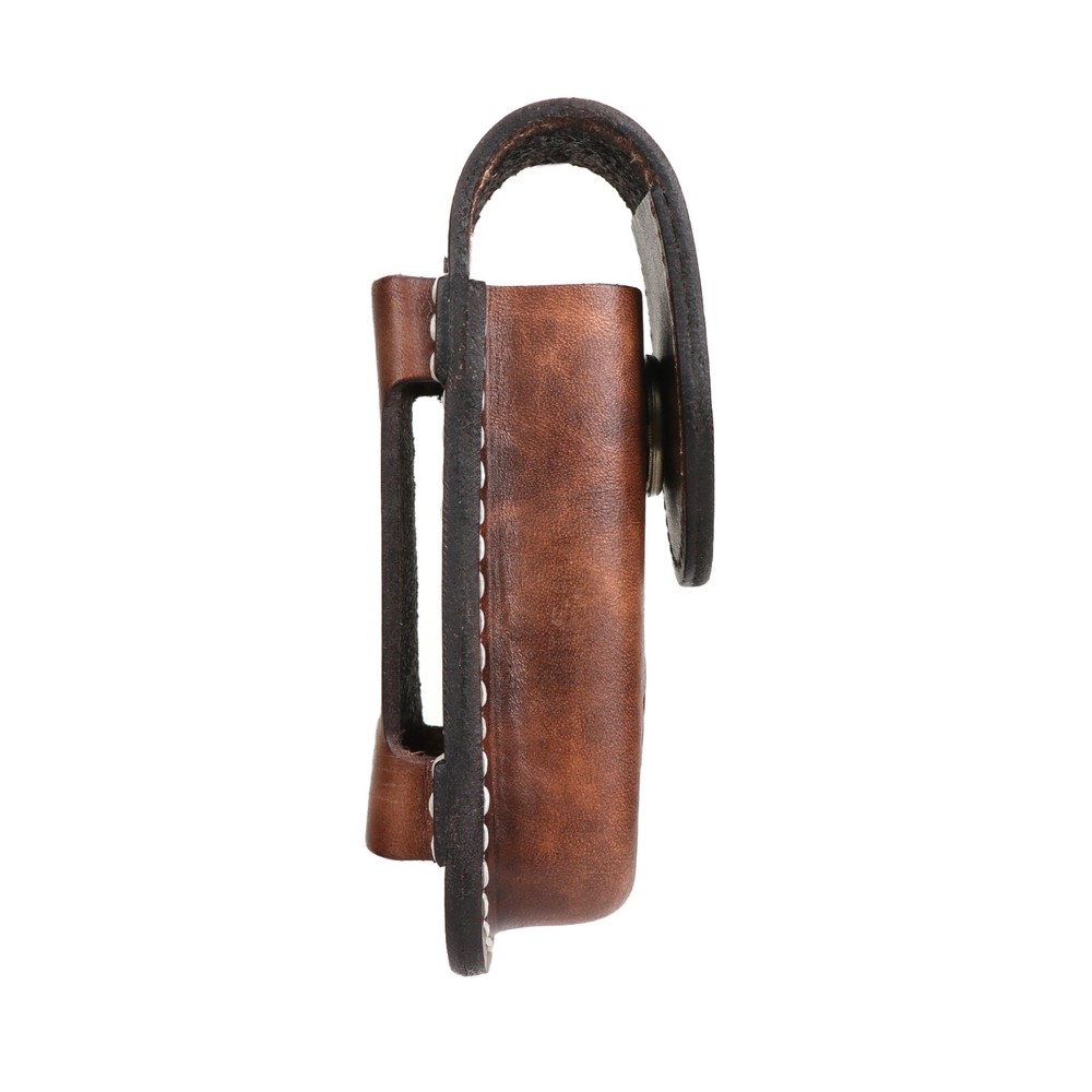TOURBON Leather Multitool Belt Holster Folding Knife Horizontal/Vertical Sheath