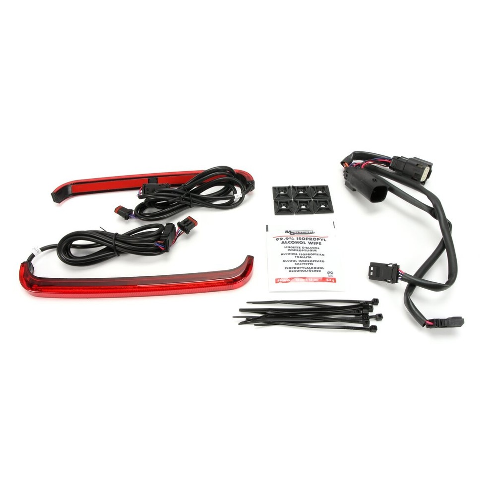 Custom Dynamics Sequential Low-Profile Bagz Lights w/Red Lens - CD-LPSEQ-SS6-R