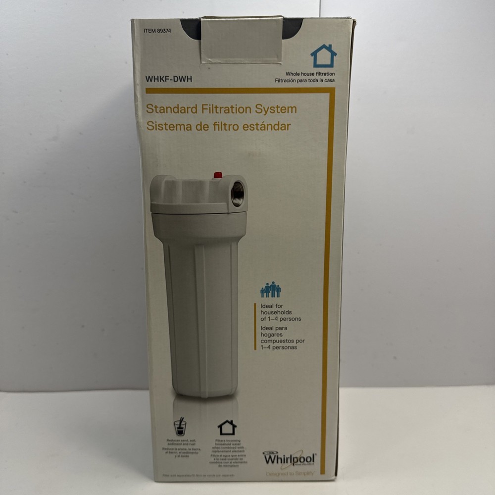 Whirlpool Standard Water Filtration System Model WHKF-DWH Item 89374 NEW