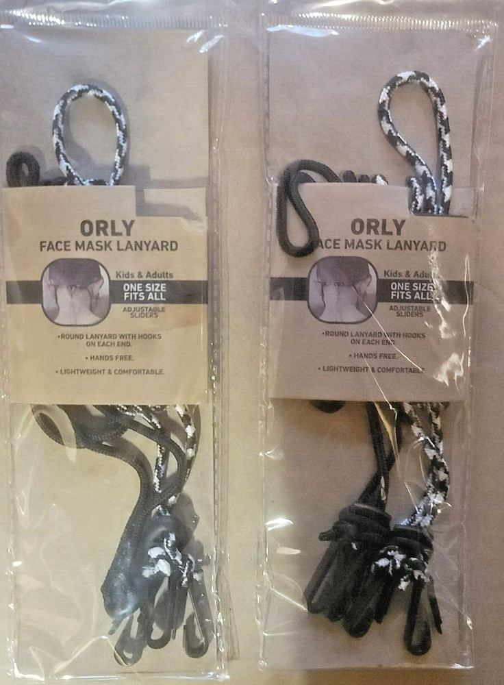 2 X 2 Pack ORLY Face Mask Lanyard