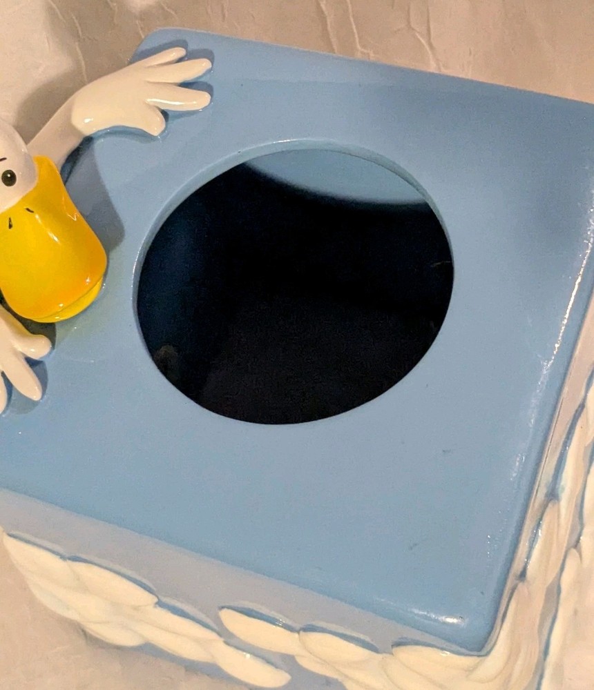 Sitting Ducks Tissue Box Cover Universal Studios Clouds Cartoon Bathroom Blue