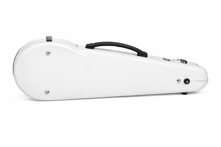 4/4 Violin Hard Case Polycarbonate White Sleeve Cover & Humidity Pack Bundle Set