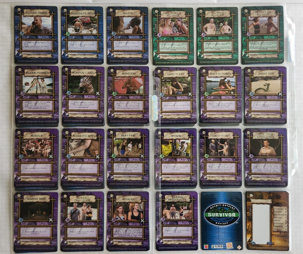 Survivor Trading Card Game Set (x160) *Complete* (Upper Deck 2001)