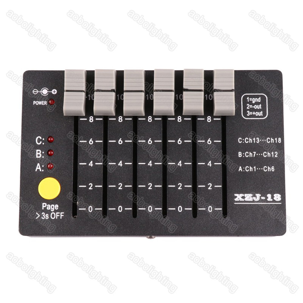 DMX 512 DJ Lighting Console Mini Battery Disco Party Show Stage Light Controller