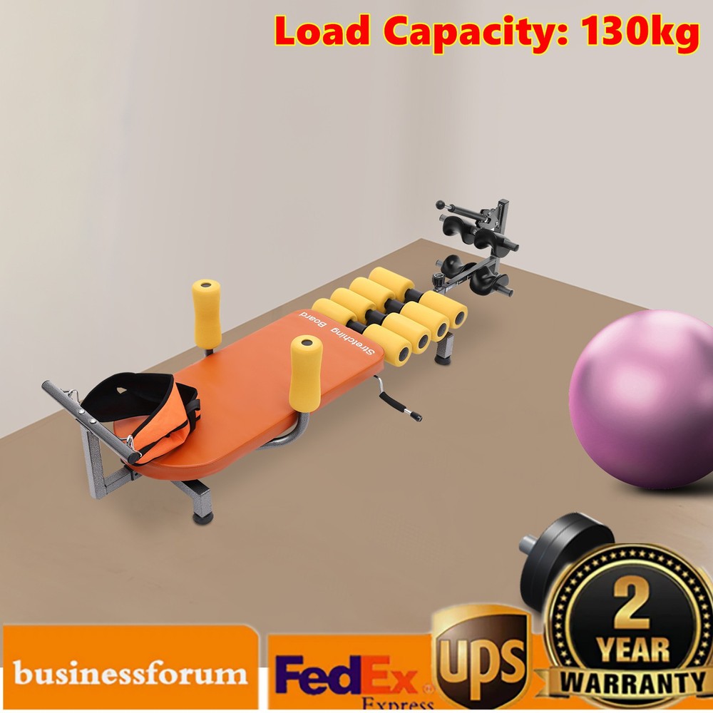 Back Lumbar Traction Stretch Bench Back Stretch Decompression Bench Moveable