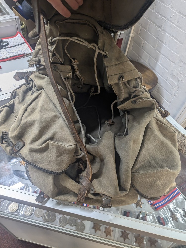 French 1950s Indochina War Large Canvas Rucksack