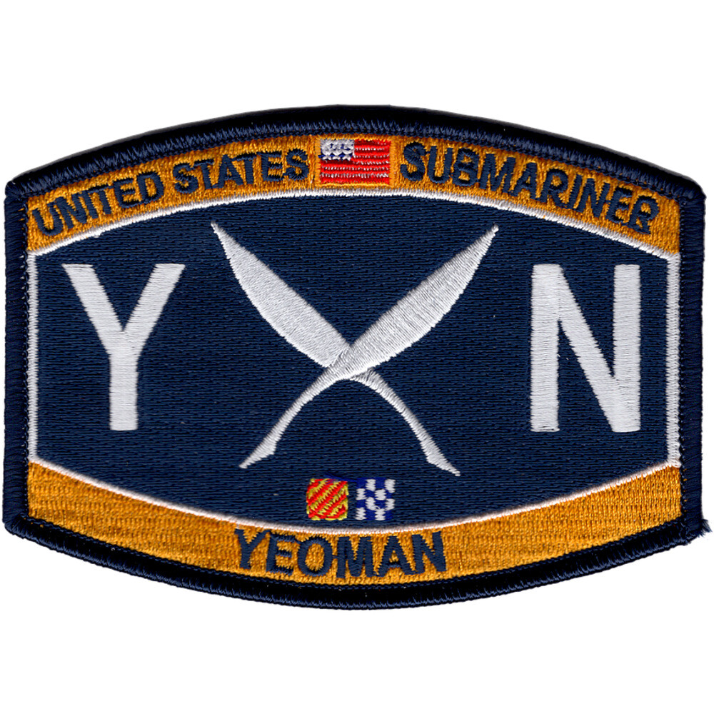 Submarine Deck Yeoman Rating Patch YN