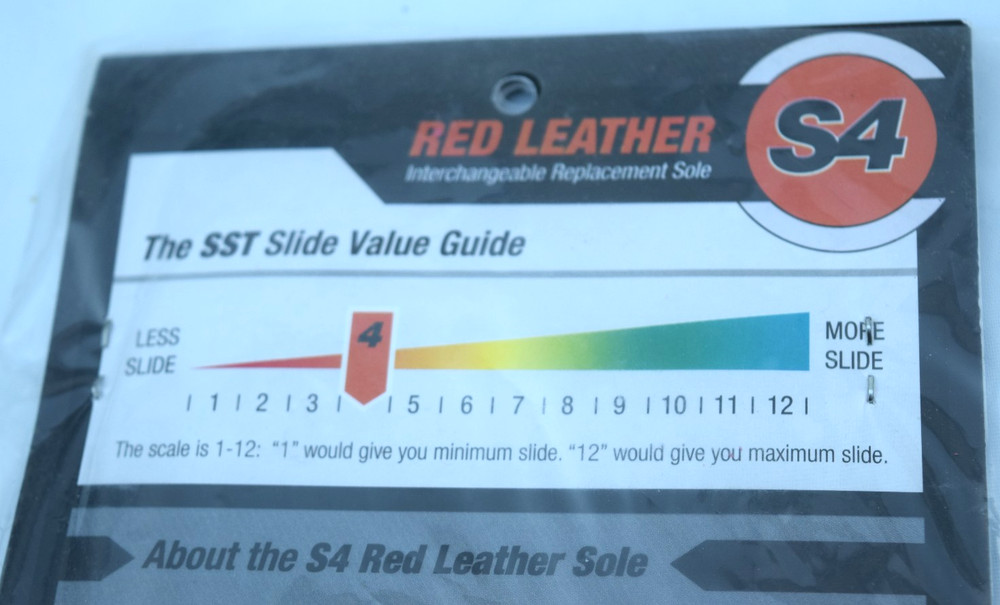 Dexter Red Leather Short Slide S4 Interchangeable Replacement Sole Standard Size