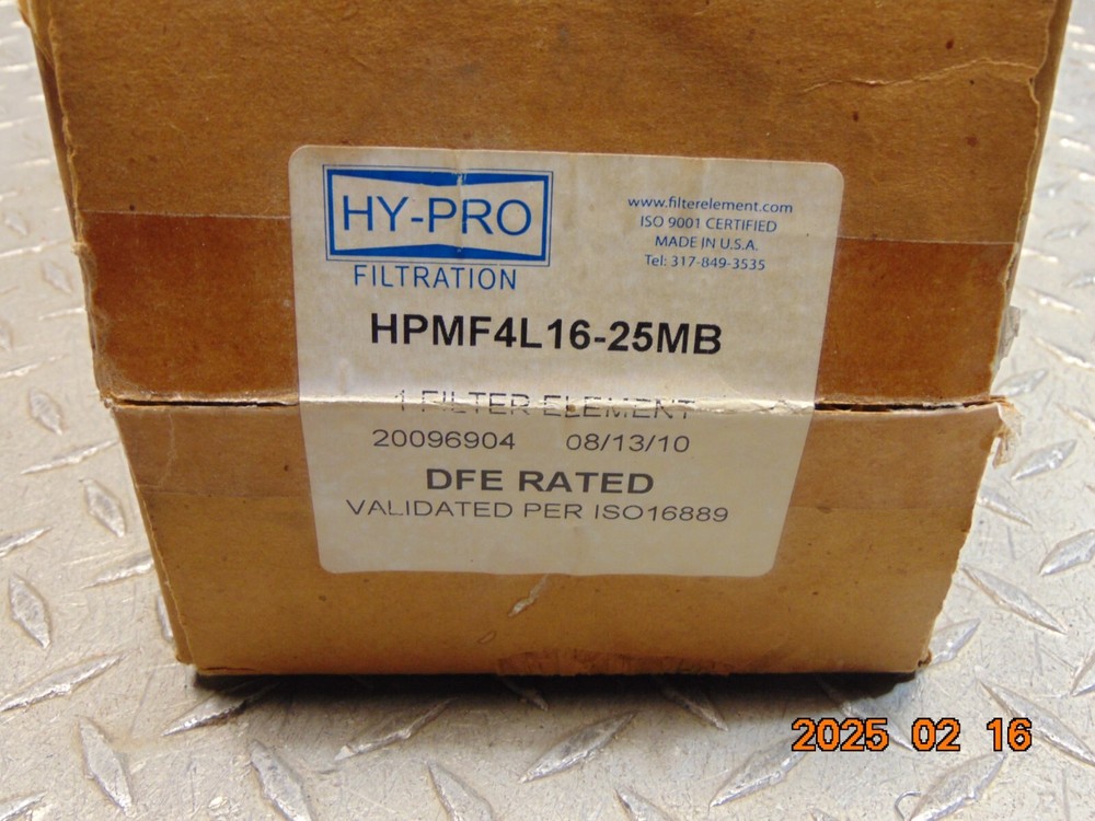 HY-PRO FILTRATION HPMF4L16-25MB FILTER ELEMENT