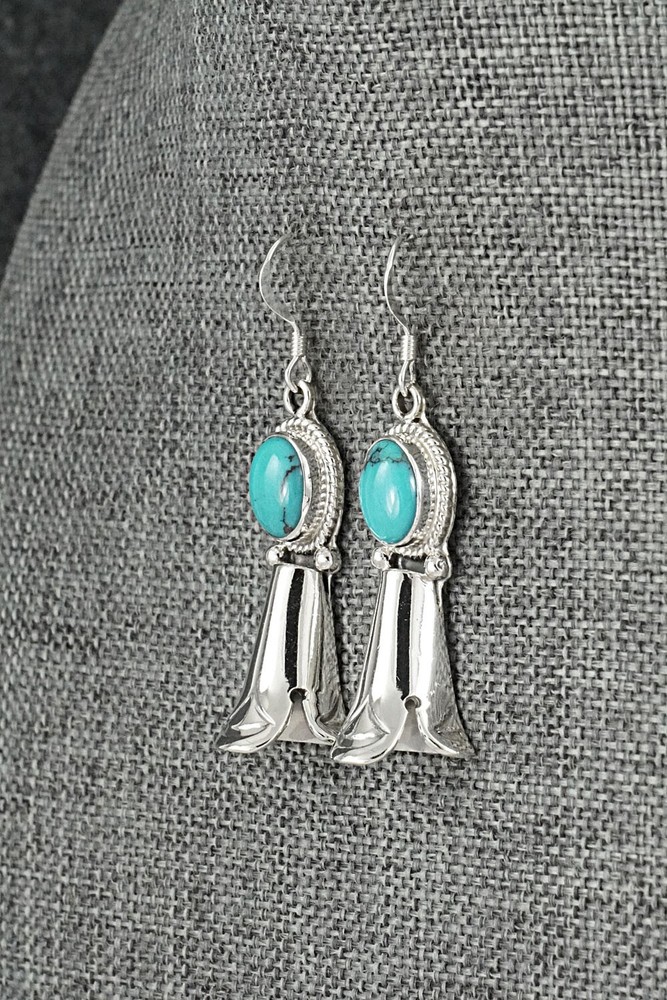 Turquoise & Sterling Silver Earrings - Sharon McCarthy