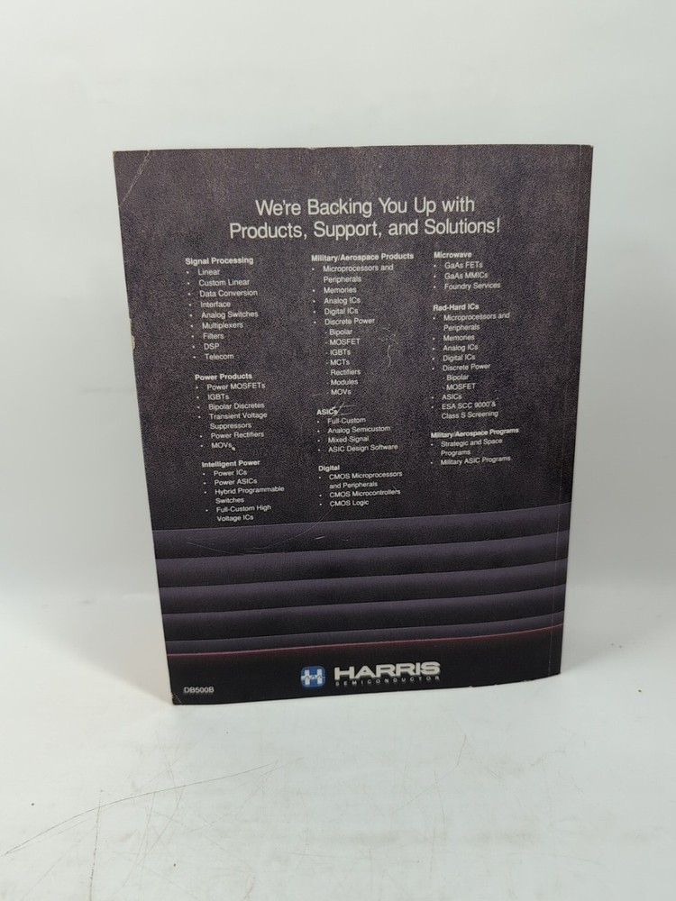 Electronics Book: Harris Semiconductor, Linear And Telecom Analog Signal 1993-94