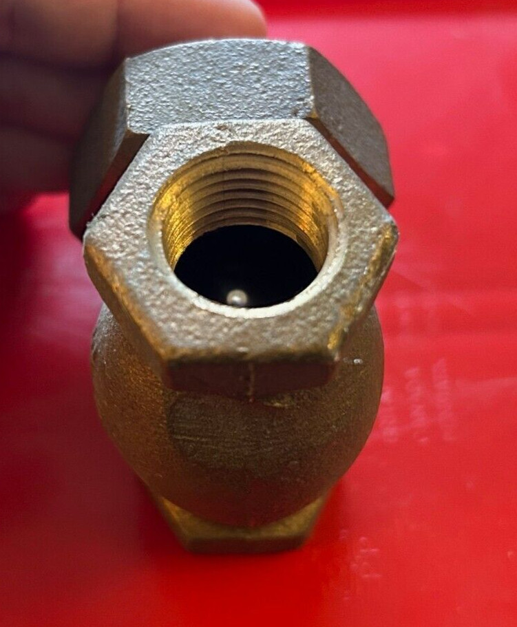 Crane 1/2" Brass Check Valve Threaded 150