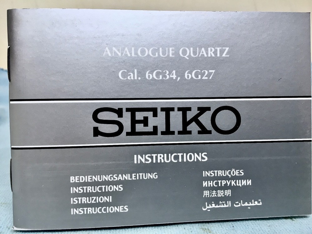 SIX (6) SEIKO ASSORTED INSTRUCTIONS BOOKLETS,