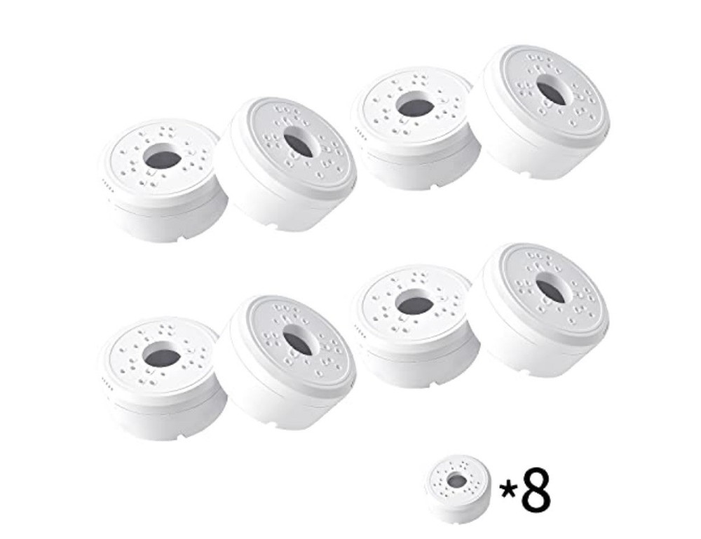 Universal Bullet Security Camera Junction Box Mount Bracket Plastic - Pack of 8