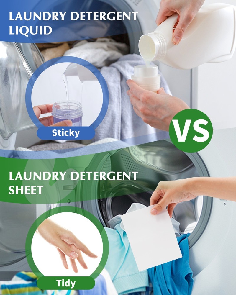 Laundry Detergent Sheets. 240 Loads. Eco Friendly, Unscented Scent