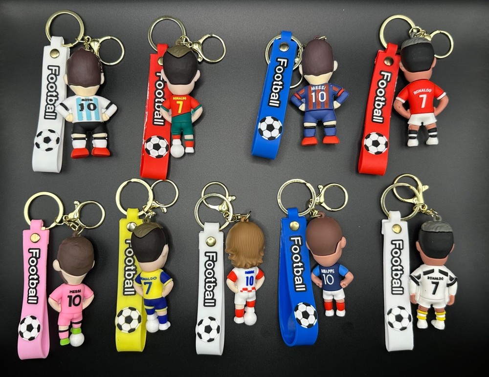3D Soccer Figure Player Keychain