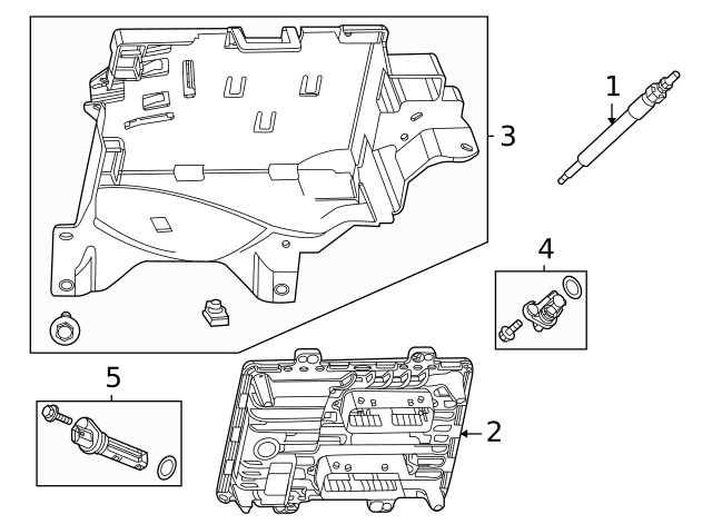 Genuine GM Engine Control Module Bracket 84294002