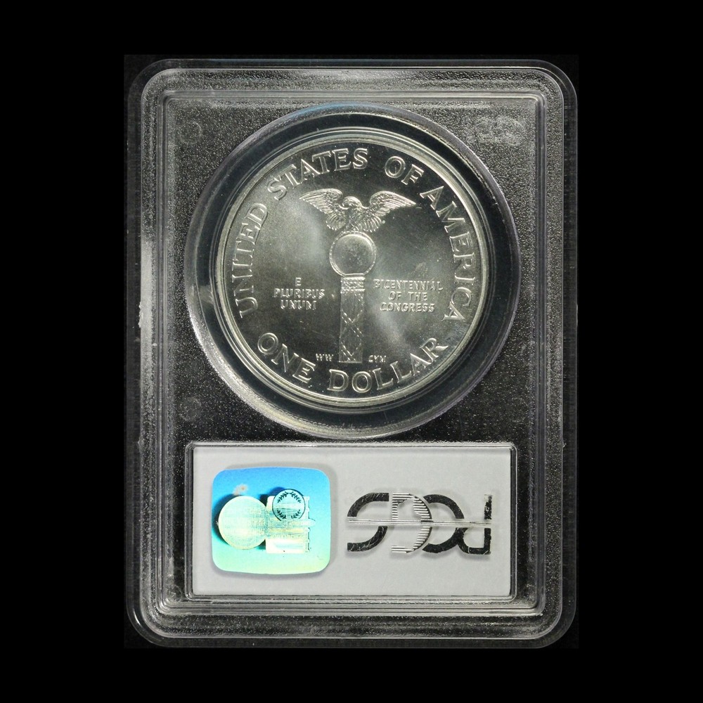 1989-D Congress Bicentennial Commemorative Silver Dollar PCGS MS69