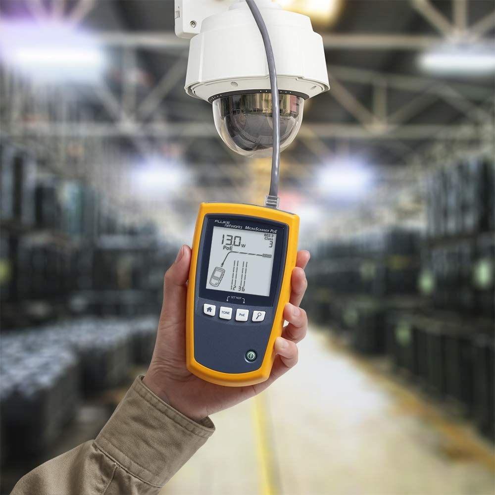 Fluke Networks MS-POE-KIT Remote Cable Testing Device Kit for PoE and Network
