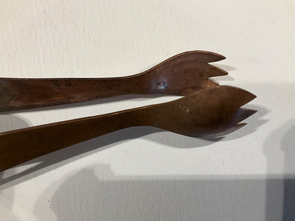Vintage Copper Ice Tongs