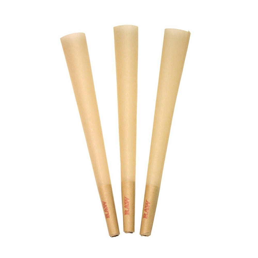 AUTHENTIC RAW Classic Cone 1 1/4 Size 100 Pre Rolled Cones Rolling Paper