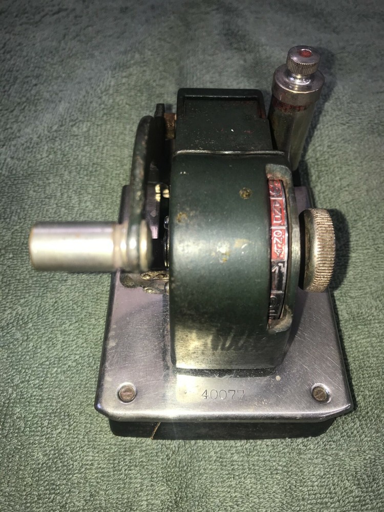 Paymaster NCR Vintage Single Digit Check Writer Machine Antique