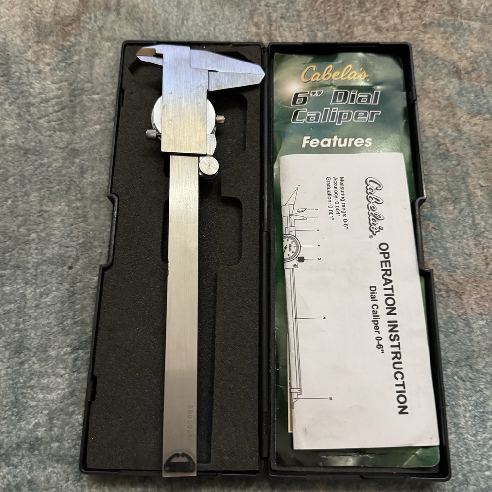 Cabela’s 6” Digital Caliper With Carry Storage Case